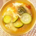 たかみまゆ's cooksnap of when they made ズッキーニとトマトのさっぱりスープ.