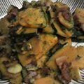 月夜ノ物語's cooksnap of when they made 簡単！カボチャとベーコンのニンニク炒め.