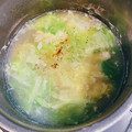 51エリア's cooksnap of when they made ☆ウェイパーとこしょうのレタススープ☆.