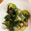 ♡まーちゃん♬'s cooksnap of when they made きゅうりとわかめとたこの酢の物.