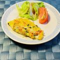 yesmama's cooksnap of when they made 法蓮草とパプリカの和キッシュ風薄焼き.