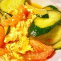 パセリセリ's cooksnap of when they made 簡単！夏野菜の中華炒め「トマきゅう玉子」.