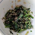 るるそら's cooksnap of when they made ピーナッツ入り＊ほうれん草の胡麻和え.