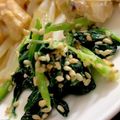 MULA's cooksnap of when they made ピリっ♪青菜の辛子ゴママヨ和え.