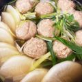 いなぬ's cooksnap of when they made レンジで時短♡大根と鶏つくねの旨味鍋.