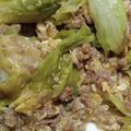 あ's cooksnap of when they made キャベツの肉味噌炒め★卵とじ＆丼にもなる.
