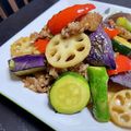 ♪Key♪'s cooksnap of when they made 豚バラとなすのスタミナ炒め.