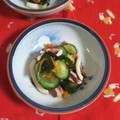 mmameco's cooksnap of when they made いかときゅうりの酢の物.