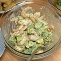 犬Gyami's cooksnap of when they made エビとアボガドのサラダ.