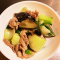 のえもゆ's cooksnap of when they made 時短簡単！小松菜と豚小間のめんつゆ炒め.