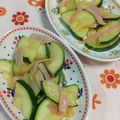 赤い電話's cooksnap of when they made 調味料は2つ！ズッキーニとハムのソテー.