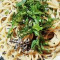 いちご宇治金時's cooksnap of when they made 黒胡麻のレモンマヨパスタ.