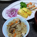 かおりかざり's cooksnap of when they made 鶏と舞茸のつやピカ｡.:*炊き込みご飯✿.