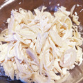 ななななぴ's cooksnap of when they made カレーのお供にらっきょうとささみマヨ和え.