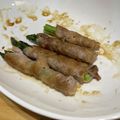 tyat's cooksnap of when they made 豚バラで！アスパラの肉巻き.