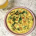 pali's cooksnap of when they made 法蓮草とパプリカの和キッシュ風薄焼き.