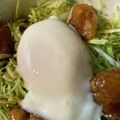 うみのたまご's cooksnap of when they made 照り鶏キャベ盛温玉のっけ丼.