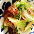 あやか0006's cooksnap of when they made レタスとエリンギのベーコン炒め.