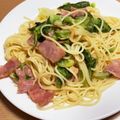 クックはろはろ3's cooksnap of when they made 春キャベツとソーセージのペペロンチーノ.