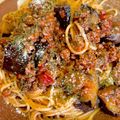 あい♪らんど's cooksnap of when they made ナスと合挽き肉のミートソースパスタ.