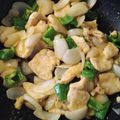 ラフロイグ31年's cooksnap of when they made 豚肉・ピーマン・玉ねぎの生姜炒め.