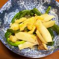 tomtosh's cooksnap of when they made レンジで油揚げ、ピーマン、エリンギの煮物.