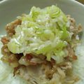 クックXK5BEE☆'s cooksnap of when they made ねぎ塩レモン豚丼.