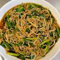 にこちゃんち's cooksnap of when they made 家計に優しい！豚ひき肉のニラもやし炒め.