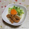 くネコまろす's cooksnap of when they made レンチン！ごろごろ大豆のお肉の味噌うどん.