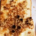 クック1S0J7X☆'s cooksnap of when they made クリームチーズとはちみつきな粉のトースト.