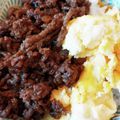 lemonina's cooksnap of when they made 牛肉ミンチの二色丼　美味しすぎるので注意.
