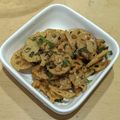 ラリー＆サラ's cooksnap of when they made れんこんの大葉めんたい炒め.