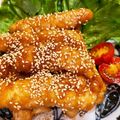 MizuhoBank's cooksnap of when they made やみつき！鶏のササミのごまスティック.