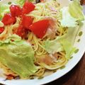 ばたみそーぱん☆'s cooksnap of when they made トマト♡生ハム♡バジルの冷製パスタ.