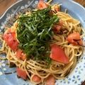 うっきー太郎's cooksnap of when they made 塩昆布とトマトの冷製パスタ.