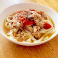 クックJHLDCB☆'s cooksnap of when they made サバ缶とトマトのアヒージョ風冷やしうどん.