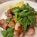Faiza's cooksnap of when they made パクチーたっぷり鶏胸肉のナンプラー焼き.