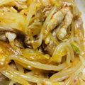 鹿のCookきろく's cooksnap of when they made 豚キムチもやし春雨(無水鍋QC使用).