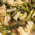 ame-ikuru's cooksnap of when they made アスパラとイカの炒め物.