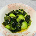 くりすたるけいこ's cooksnap of when they made 胡瓜とワカメの酢の物.