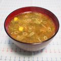 バカリャウ's cooksnap of when they made とろっと甘～い♡めかぶとコーンのお味噌汁.