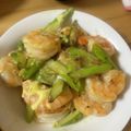 ☆na6284☆'s cooksnap of when they made ☼ぷりっぷり海老とアスパラのマヨソテー.