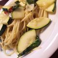 mikkusan's cooksnap of when they made ズッキーニとバジルのパスタ.
