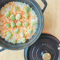 hana_table's cooksnap of when they made 白だしで簡単そら豆と桜えびの春色ご飯♪.