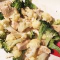 ame-ikuru's cooksnap of when they made 鶏のバジルチーズ焼き♪カリフラワー.