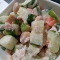 左手クッキング✋'s cooksnap of when they made 混ぜるだけ♪きゅうりとお豆のツナサラダ.