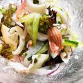 mamychoco's cooksnap of when they made イカと海老、野菜のマリネ.