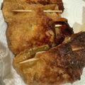 toshio39's cooksnap of when they made 材料４つ★味付け稲荷の餅チーズ揚げ.
