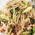 churu's cooksnap of when they made 簡単！美味♪もやしときゅうりのごまナムル.