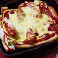 皿猿♪'s cooksnap of when they made ランチに☆パンの耳でピザ.